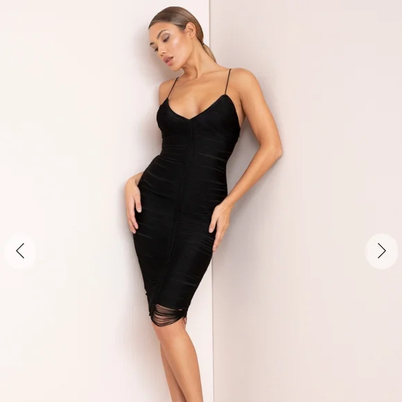 many moons midi dress CLEO SMOCKED DRESS